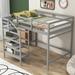 Harriet Bee Jaisen Full Loft Bed in Gray | 68 H x 57 W x 93.8 D in | Wayfair FF68ACF88FAD46999B7FE73CB75550A8