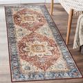 Red 72 x 30 x 0.25 in Living Room Area Rug - Red 72 x 30 x 0.25 in Area Rug - Bungalow Rose Ruperto Machine Washable Area Rug Living Room Bedroom Bathroom Kitchen Non Slip Stain Resistant | Wayfair