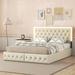 House of Hampton® Jerrika Bed Upholstered/Metal in Brown | 43.31 H x 63.4 W x 83.5 D in | Wayfair B4F0D99A9A2D45368B7484F7B2060097