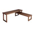 Wildon Home® Biagia Desk & Chair Set Office Set Wood in Brown/Green | 29.53 H x 70.87 W x 62.99 D in | Wayfair 0129DA22FF9C40EDAA2D74CAB25EB1C8
