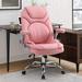 Inbox Zero Lupie Velvet Executive Chair Aluminum/Upholstered in Pink | 44.48 H x 29.13 W x 24.8 D in | Wayfair 2D9F9A3A936D4C899E5877C03DAE172E