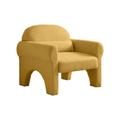 Sofa Chair - Arm Chair - Ebern Designs Addicus Accent Arm Chair Comfy Sofa Chair Single Seat Couch Polyester in Yellow | Wayfair