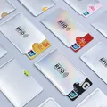 Porte-cartes anti Rfid blocage du lecteur serrure de carte bancaire étui de carte d'identité