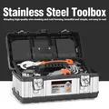 AfricLarge-Boîte à outils portable à double couche 14 "17" 20 " boîte de rangement outils