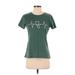 Instant Message Active T-Shirt: Green Activewear - Women's Size Small