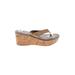 Sam Edelman Wedges: Slip-on Platform Casual Tan Shoes - Women's Size 8 - Open Toe