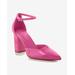 Boston Proper - Pink - Pointed Toe Metallic Ankle Strap Heel - 7.0