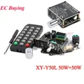 XY-Y50L Stereo BT Bluetooth-Compatibile 5.1 AUX USB Audio Modulo scheda amplificatore di potenza digitale 50W + 50W Telecomando a infrarossi