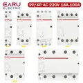 2P 4P 16A 20A 25A 32A 50A 40A 63A 100A AC 220V Din Rail Per Uso Domestico Modulare AC Contattore Interruttore Controller FAI DA TE Smart Home Hotel