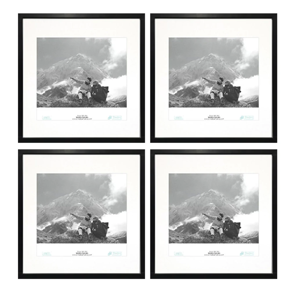 4 Teile/satz Bilderrahmen Metall Posterrahmen Klassische Aluminium Bilderrahmen Für Wandbehang Quadrat 25X25 30x30cm Fotorahmen