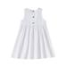 EHQJNJ Baby Clothes For Girls 6-9 Months Winter Girl s Strap Solid Button Midi Sleeveless Summer Casual Sundress A Line Dress with Pockets For 6 Months To 5 Years Kids White Polka Dot