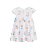 EHQJNJ Baby Girls Clothing Toddler Children s Summer Cartoon Flower Print Thin Style Cute Breathable Dress For Girls 3 Months To 5 Years A Geometric Baby Outfits 6-9 Months