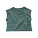 HIBRO Toddler Undershirt Girls Toddler Baby Boy And Girl Summer Round Neck Sleeveless Solid Color Tank Top Cute Home Wear