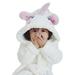 KYAIGUO Toddler Girls Robe Cute Baby Unicorn Hooded Baby Bathrobe Sleepwear for Kids Girls Gifts