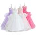 Godderr Kids Princess Dress Flower Girl Dresses for Wedding Tulle Dress 5-14Y Girls Special Occasion Dresses Junior Bridesmaid Dresses Pageant Dresses for Toddlers Dress Girls Formal Dress