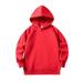 ASFGIMUJ Boys Zip Up Hoodie Baby Long Sleeve Solid Color Pullover Hoodies Sweatshirts Top Unisex Soft Coat Blouse With Pocket Boys Fashion Hoodies & Sweatshirts Red 8 Years-9 Years