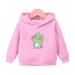 Edvintorg 2-7Years Girls Long Sleeve Hooded Sweatshirt Fall Spring Clearance Cartoons Boys Long Sleeve Pullover Tops Kawaii Clothes Children s Tracksuit