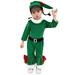 Kids Outfit Sets Girls Christmas Long Sleeve Cute Shirt Pants Bell Bottoms 3Pc with Santa Hat Xmas Kids Outfits