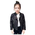 ASFGIMUJ Toddler Jackets For Girls Girl Leather Baby Autumn Outerwear Winter Cool Coat Boy Clothes Kids Jacket Coat&Jacket girls Outerwear Jackets & Coats Black 12 Months-18 Months