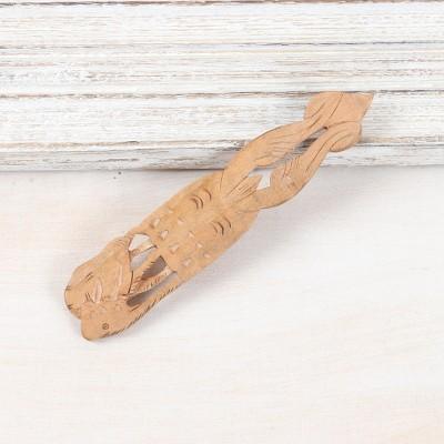 Royal Elephant,'Handcrafted Kadam Wood Elephant Bookmark from India'