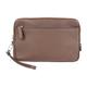 PRADA second bag 2VF007 leather brown clutch handbag