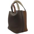 HERMES Picotan Rock PM 18 Cazac Taurillon Etoupe Gold Nata Z engraved [2021] SV Hardware Leather Handbag Bag Women Men Unisex