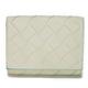 BOTTEGA VENETA Trifold Wallet Mini Bianco Swimming Pool Bicolor Intrecciato 592678 VCPQ6 9092 Men's Women's Billfold