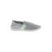 OluKai Sneakers: Slip On Stacked Heel Chic Silver Shoes - Women's Size 7 1/2 - Almond Toe