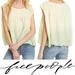 Free People Tops | Free People Little Bit Of Something Ombre Gauzy Yellow Green Top Size Medium New | Color: Green/Yellow | Size: M