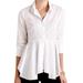 Anthropologie Tops | Hd In Paris Anthropologie Peplum Blouse | Color: White | Size: S