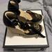 Gucci Shoes | Black Leather Platform Gucci Espadrille | Color: Black/Gold | Size: 36eu