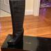 Nine West Shoes | Boutique 9 Wedge Platform Black Leather Boots Never Worn Hottest Trend! | Color: Black | Size: 7.5