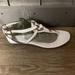 Gucci Shoes | Gucci White Horsebit Sandals Size 37 | Color: White | Size: 37