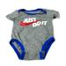 Nike One Pieces | Nike Just Do It Unisex Baby Newborn One Piece Gray Blue Red #1827 | Color: Blue/Gray | Size: Newborn