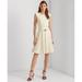 Ralph Lauren Dresses | Lauren Ralph Lauren Belted Ponte Dress Mascarpone Cream 12 | Color: White | Size: 12