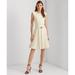 Ralph Lauren Dresses | Lauren Ralph Lauren Belted Ponte Dress Mascarpone Cream 6 | Color: White | Size: Various