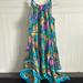 Anthropologie Dresses | Anthropologie Lilka Halter Top Dress Size Xs | Color: Blue/Pink | Size: Xs