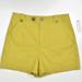 Anthropologie Shorts | Maeve By Anthropologie Elena Chartreuse High Waist Shorts | Color: Yellow | Size: 2