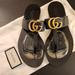 Gucci Shoes | Gucci Leather Thong Sandal With Double G | Color: Black | Size: 6