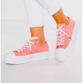 Converse Shoes | Converse Chuck Taylor All Star Lift Low Ox, Size 9, Pink/Driftwood/White | Color: Pink/White | Size: 9