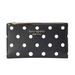 Kate Spade Bags | Kate Spade New York Polka Dot Black White Small Slim Bifold Wallet Pink Interior | Color: Black/White | Size: Os