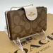 Coach Bags | Coach Signature Medium Corner Zip Wallet | Color: Brown/Cream | Size: Medium