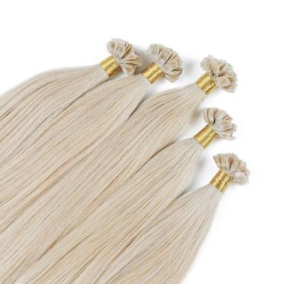 hair2heart Bonding Extensions Premium Echthaar #10/1 Hell-Lichtblond Asch 0,8g 60cm Nude Damen Image