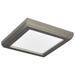 Nuvo Blink Performer 8 Watt LED 5 Inch Square Fixture Brushed Nickel Finish 5 CCT Selectable | 0.67 H x 5 W x 5 D in | Wayfair 62/1907