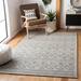 Gray Rectangle 5' x 8' Area Rug - Bungalow Rose Grey/Beige Handmade Premium Wool & Viscose Area Rug|Grey/Beige Nylon/Viscose/Wool | Wayfair