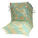 East Urban Home 4 - Piece Outdoor Cushion Polyester in Brown/Green | 3 H in | Wayfair AB87223699FC4ADE9E1E3E6D3B9FFE42