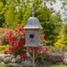 August Grove® Bertraut 64.5" H x 9.5" W x 8.25" D Birdhouse Metal in Indigo | 64.5 H x 9.5 W x 8.25 D in | Wayfair C4BF60B96A1B4B83B7EC58DC3FF52F64