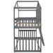 Harper Orchard Curwood Twin Over Twin Bunk Bed in Gray | 84 H x 41 W x 75 D in | Wayfair 4FEC9CACB4C3419596EE305504393832