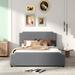 Latitude Run® Mckelvie Platform Bed Upholstered/Velvet in Gray | 39 H x 64 W x 85.4 D in | Wayfair D5C2B2F95C284DFEAC519620502A3AAD