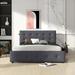 Red Barrel Studio® Terria Platform Storage Bed Upholstered/Linen in Gray | 43.3 H x 65.7 W x 83.1 D in | Wayfair 24A2FE9DD05A4A9CA7F3EAEF82D5E6E7